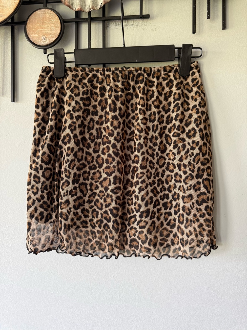See You Monday Leopard Print Mini Skirt - Brown, Black